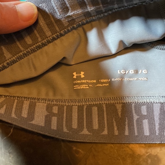 NWOT Under Armour 3 piece workout set- size large compression 7/8 length spandex - Picture 11 of 16